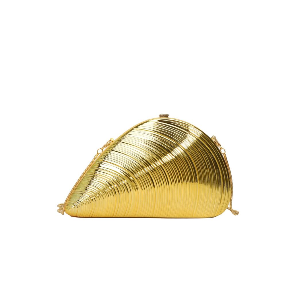 2158 Seashell Acrylic Evening Clutch Bag Glitter Purse Handbag Chain